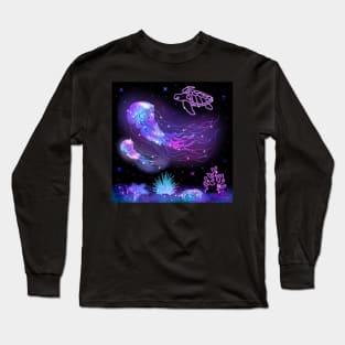 Under the sea - galaxy Long Sleeve T-Shirt